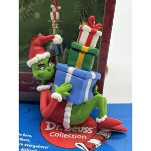 Y2K Hallmark Keepsake Dr Seuss Gifts For The Grinch Ornament 2000 Pop Open Gift